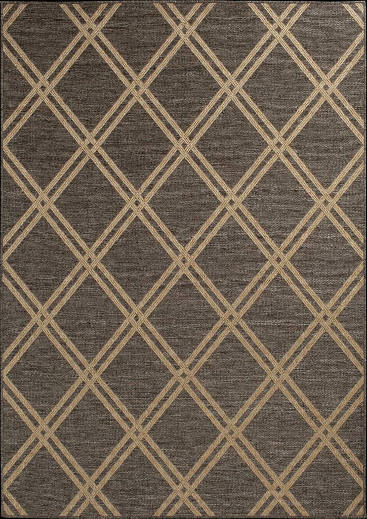 Eristy Brown 7'10 x 9'10 Indoor/Outdoor Rug - Thumbnail - Image 1