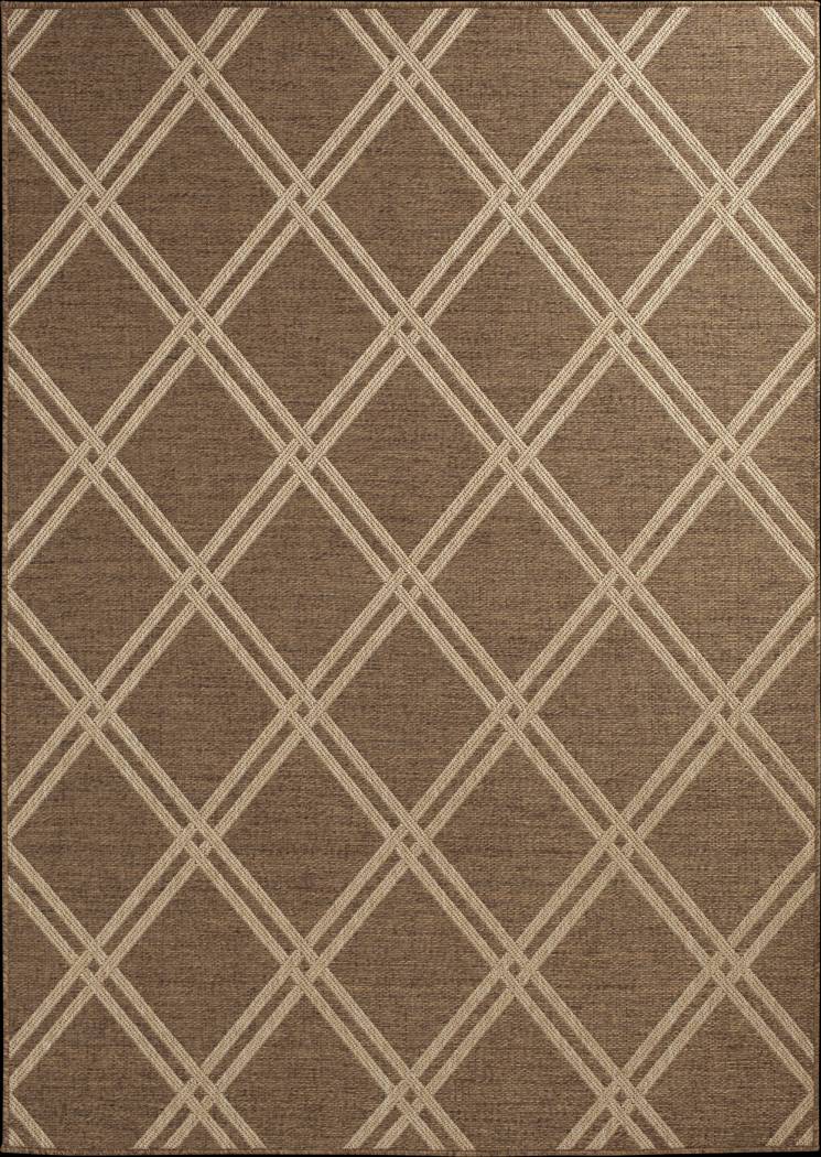 Eristy Tan 5'3 x 7'7 Indoor/Outdoor Rug - Thumbnail - Image 1