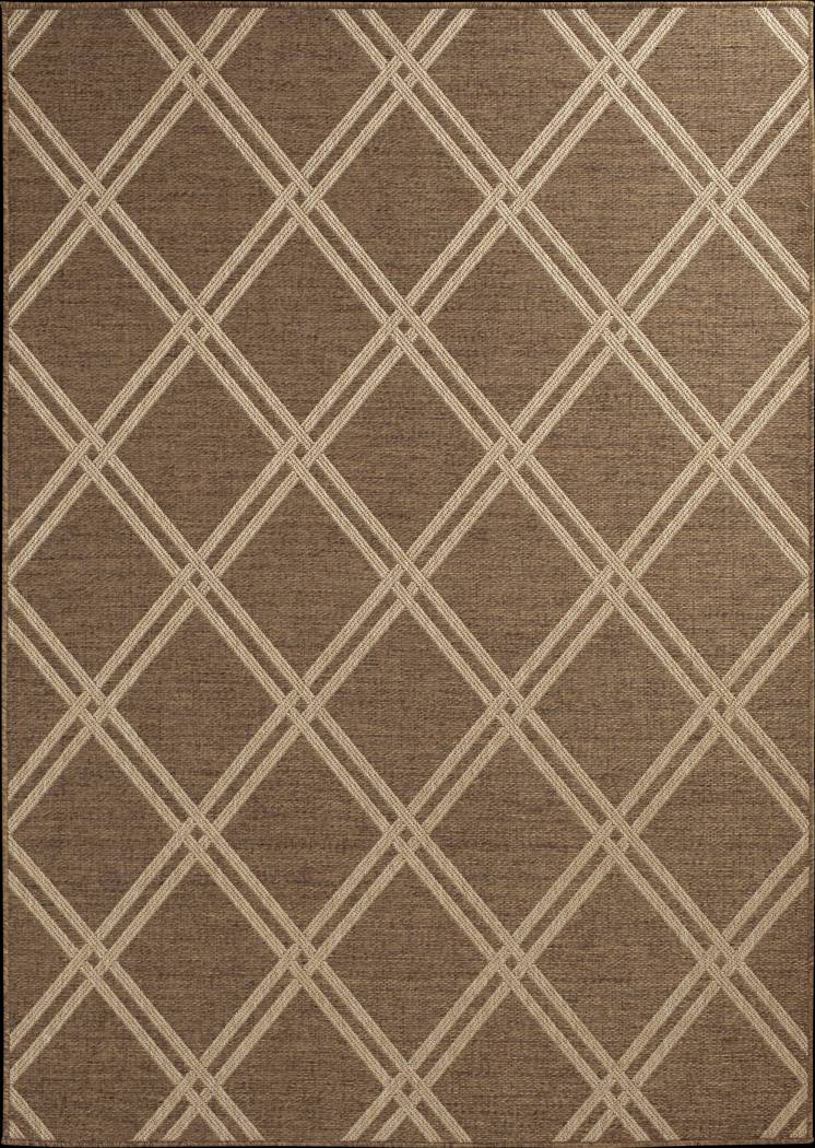 Eristy Tan 6'7 x 9'6 Indoor/Outdoor Rug - Thumbnail - Image 1