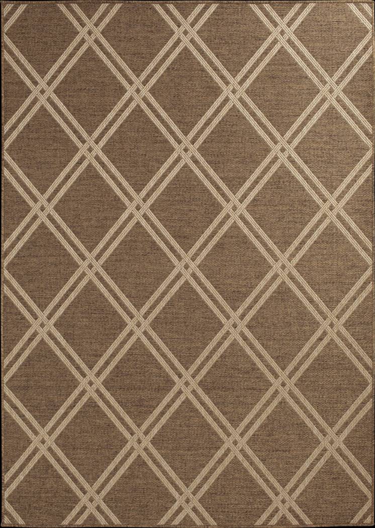 Eristy Tan 7'10 x 9'10 Indoor/Outdoor Rug - Thumbnail - Image 1