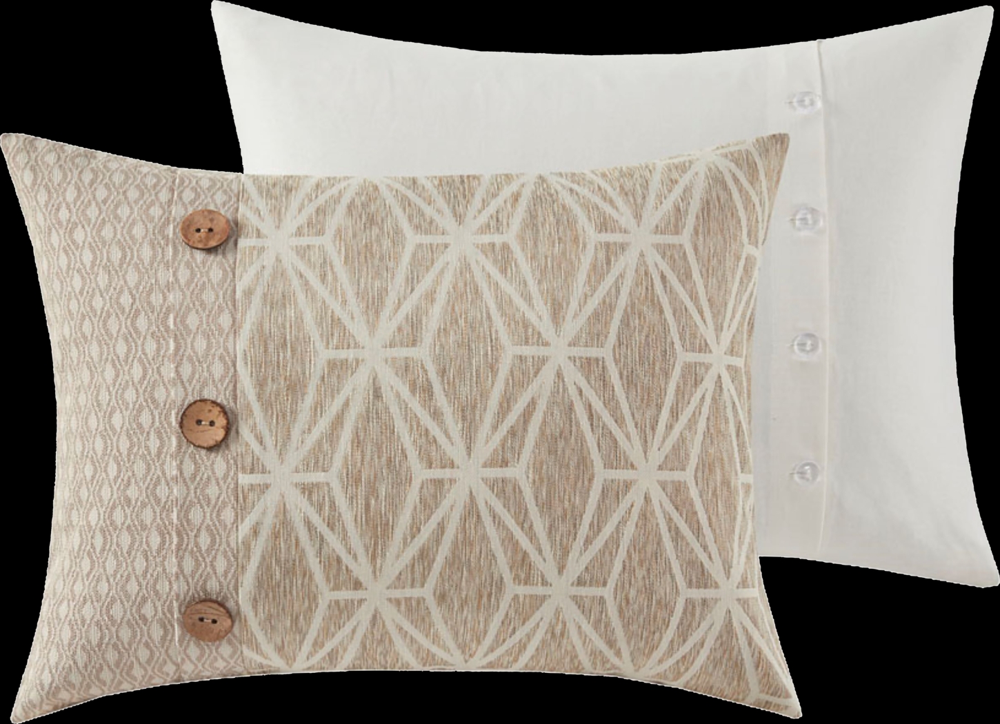 Erixa Beige King Comforter Set - Thumbnail - Image 6