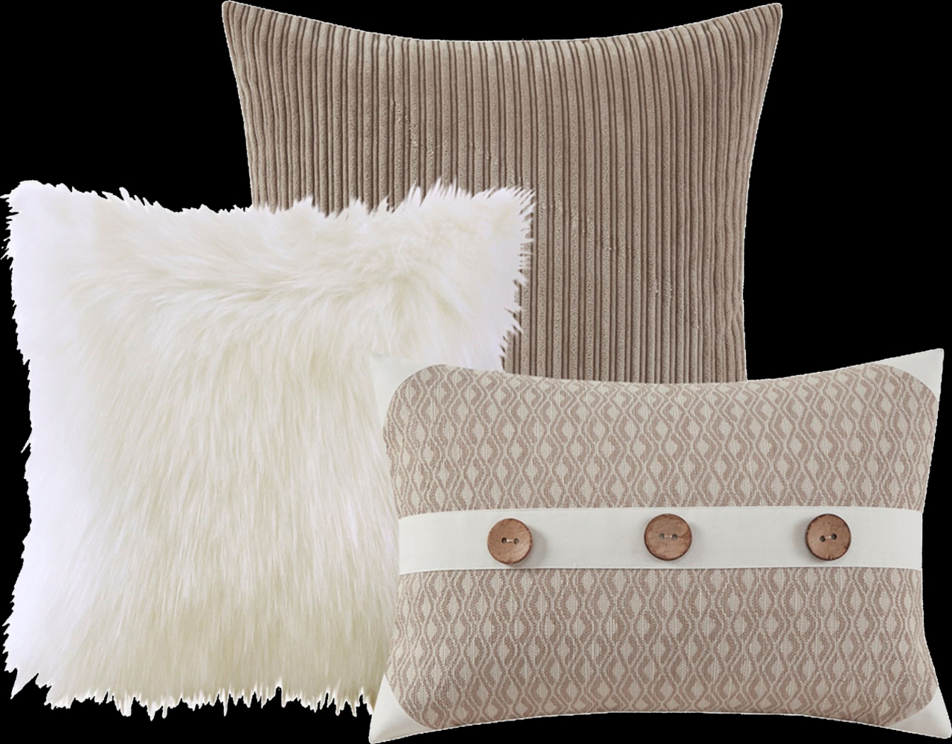 Erixa Beige Queen Comforter Set - Thumbnail - Image 5