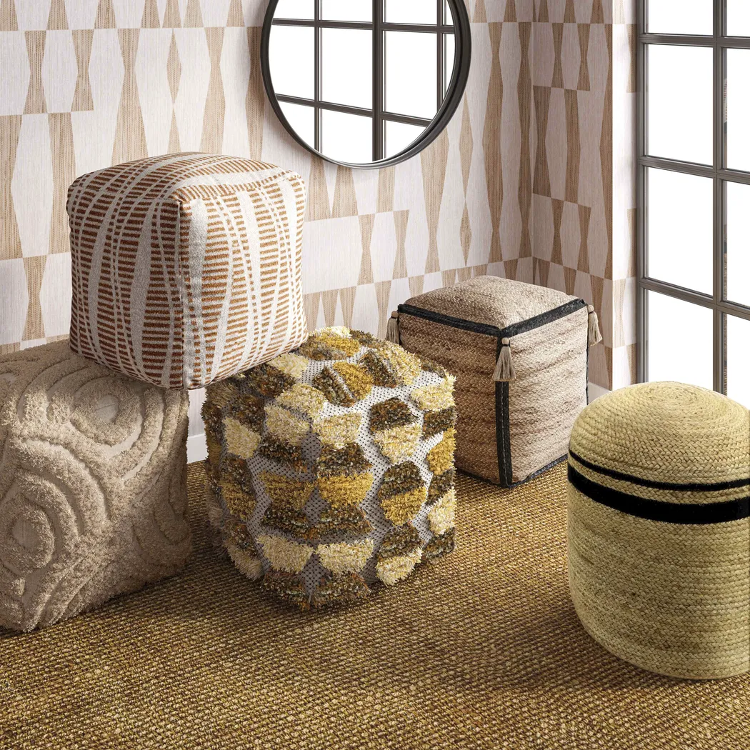 Ermann Beige Ottoman - Thumbnail - Image 2