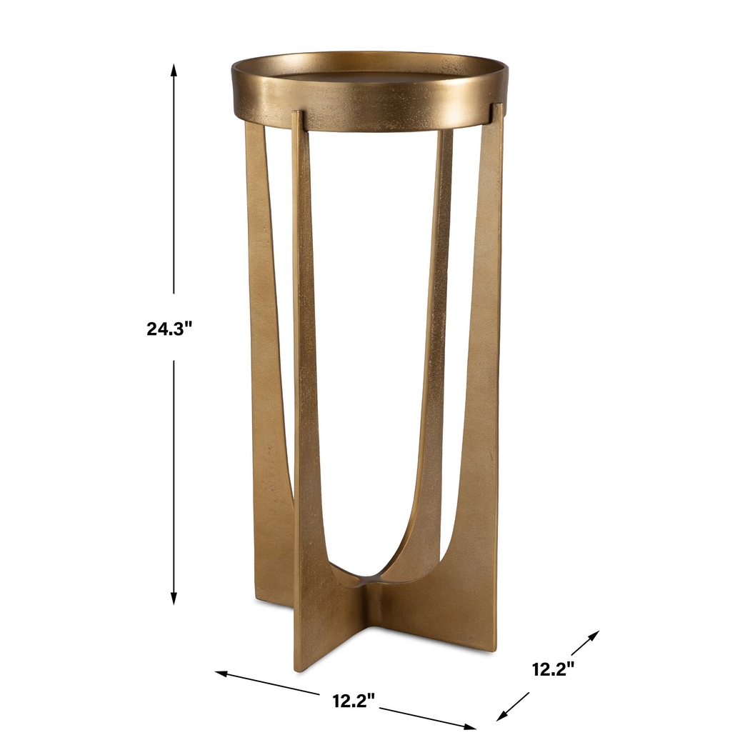 Erohn Brass Accent Table - Thumbnail - Image 5