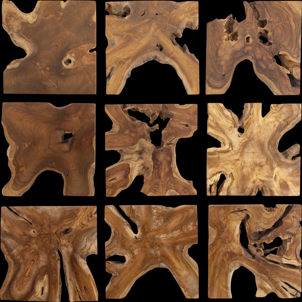 Erris Brown Wall Decor, Set of 9 - Thumbnail - Image 1