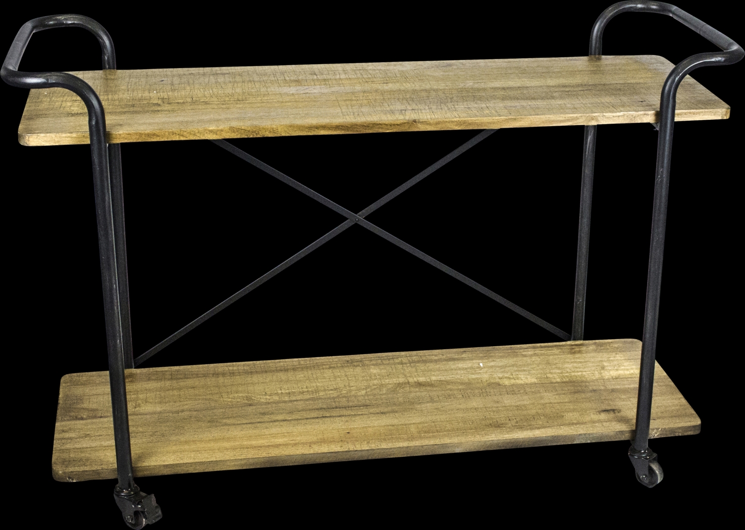 Erskine Brown Bar Cart - Thumbnail - Image 1