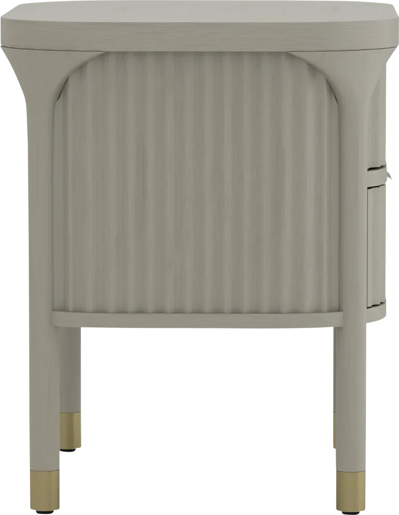 Erziv Gray Nightstand - Thumbnail - Image 3