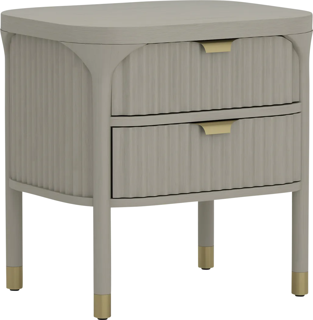 Erziv Gray Nightstand - Thumbnail - Image 4