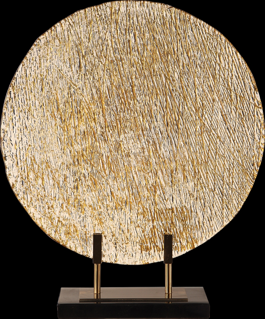 Esais Gold Decorative Plate - Thumbnail - Image 1