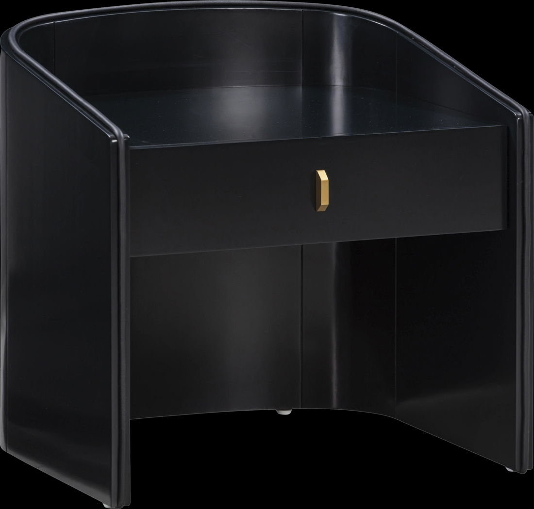 Escalon Black Nightstand - Thumbnail - Image 1