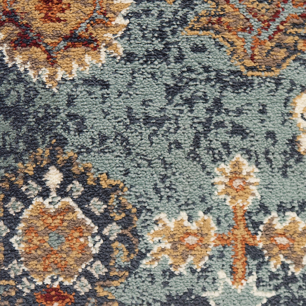 Escester Blue/Teal 5'1 x 7'6 Rug - Thumbnail - Image 7