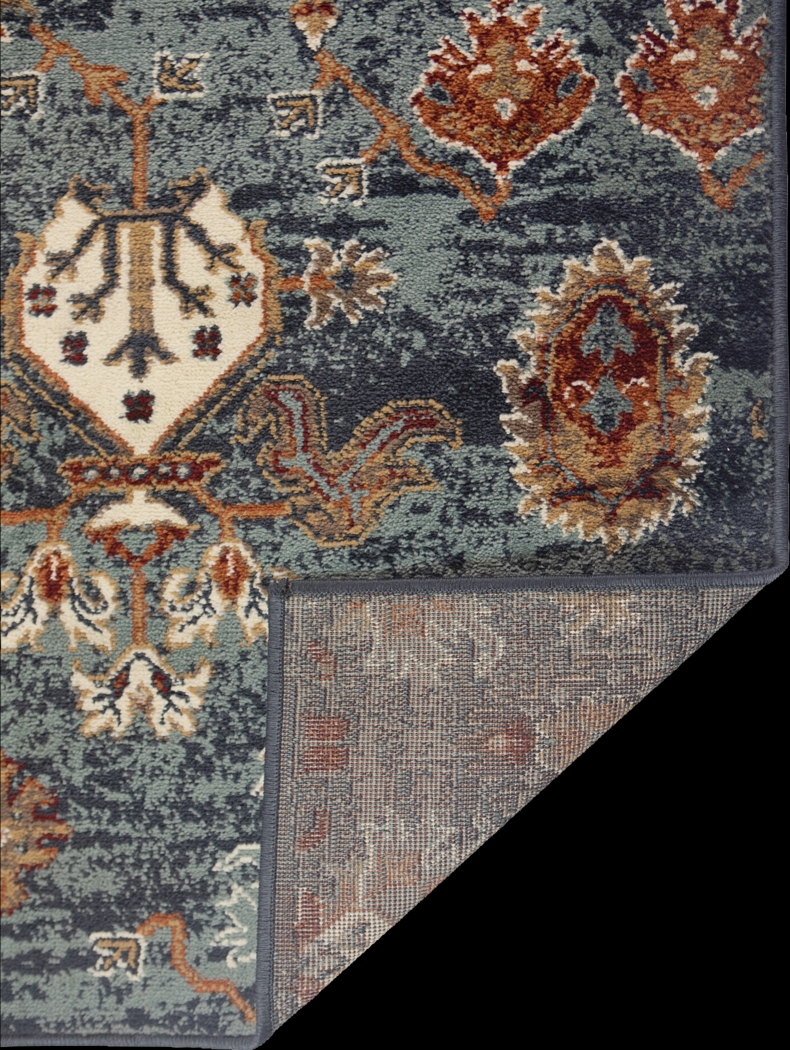 Escester Blue/Teal 7'7 x 9'9 Rug - Thumbnail - Image 3