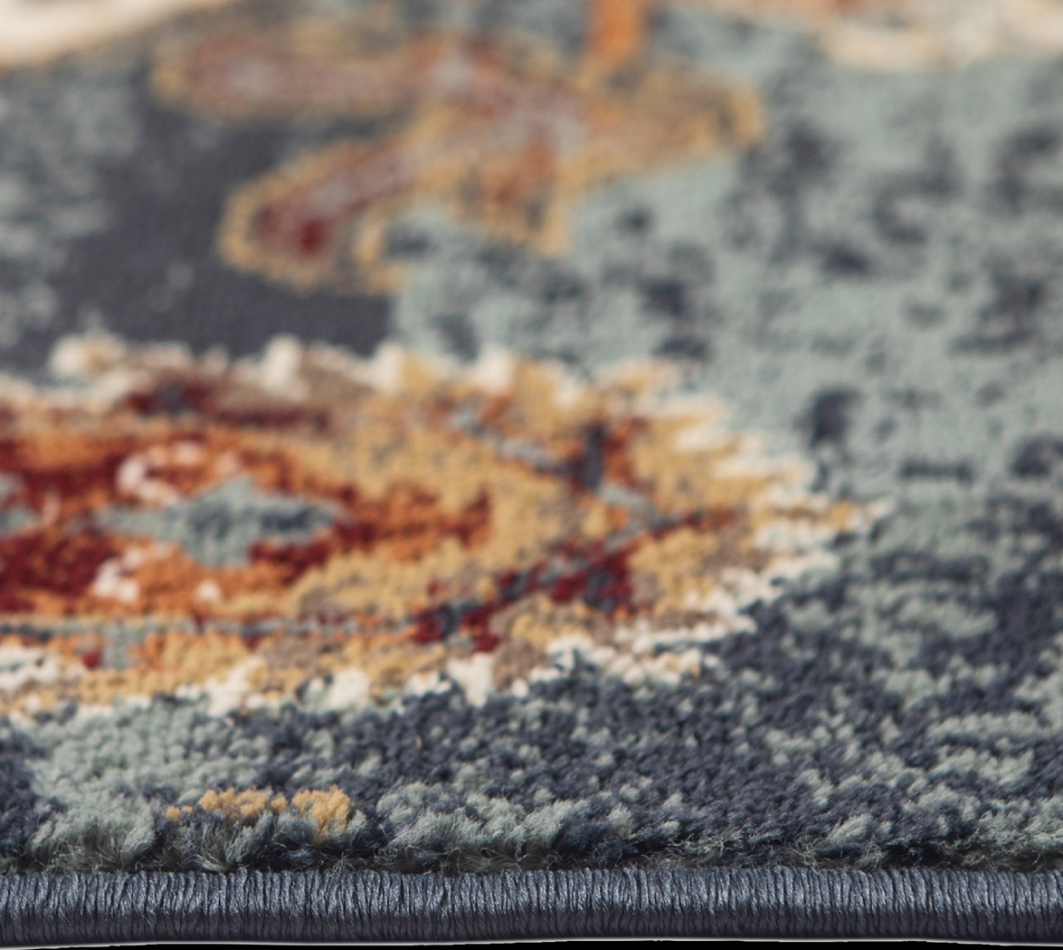 Escester Blue/Teal 7'7 x 9'9 Rug - Thumbnail - Image 5