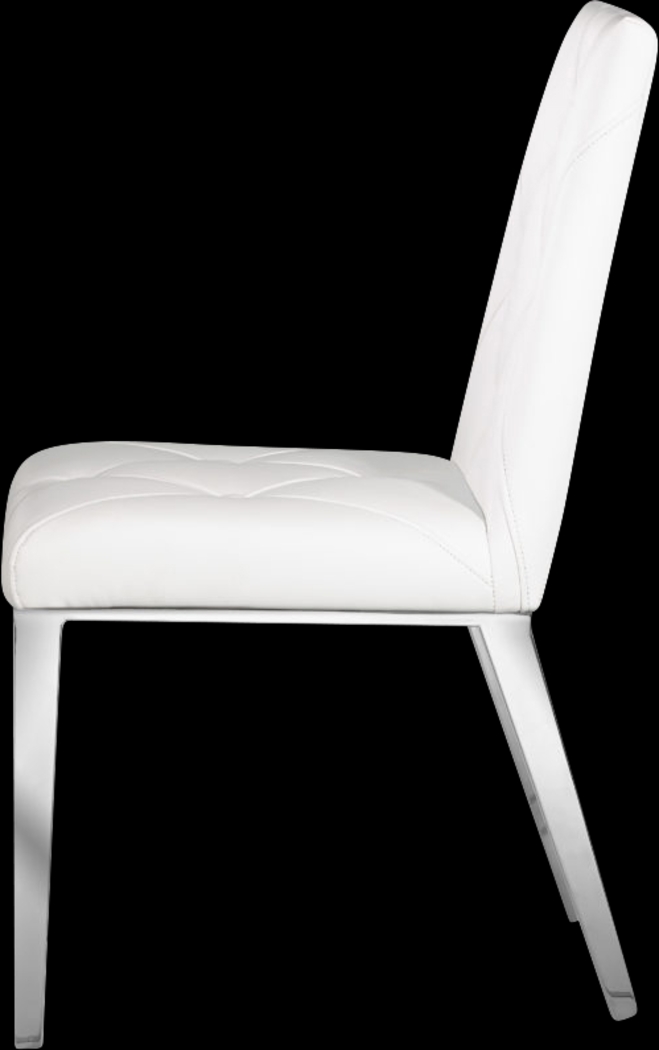 Escolta White Side Chair, Set of 2 - Thumbnail - Image 2