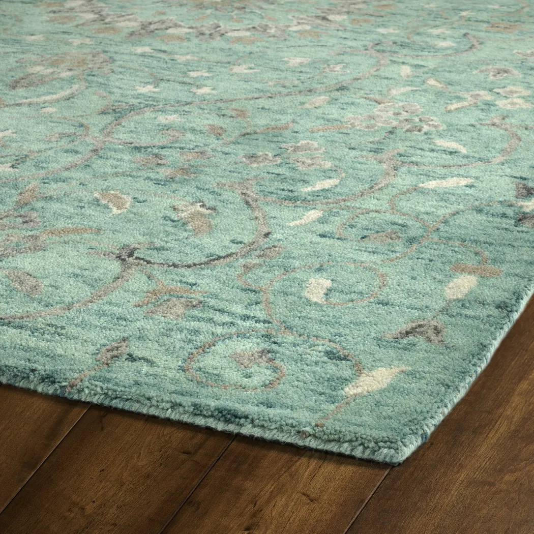 Esiyae Turquoise 5' x 7'9 Rug - Thumbnail - Image 4