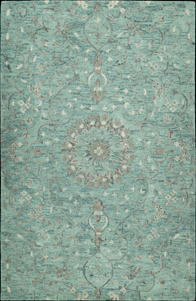 Esiyae Turquoise 8' x 10' Rug - Thumbnail - Image 1
