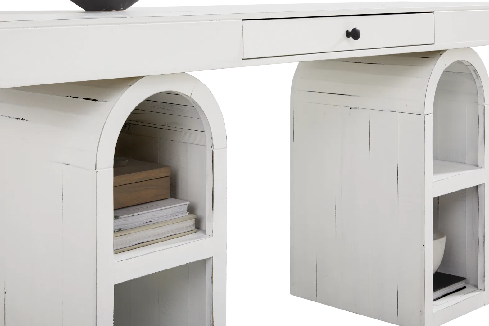 Esmerelda White Arch Writing Desk - Thumbnail - Image 3