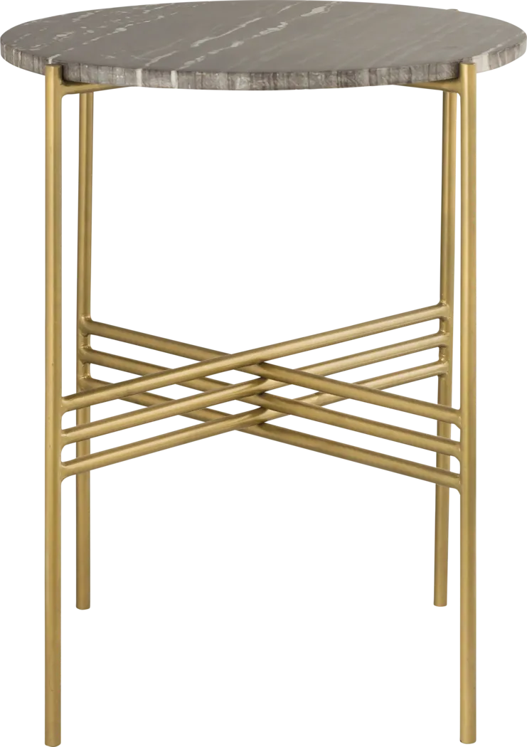 Essa Lynn Gold Accent Table - Thumbnail - Image 2