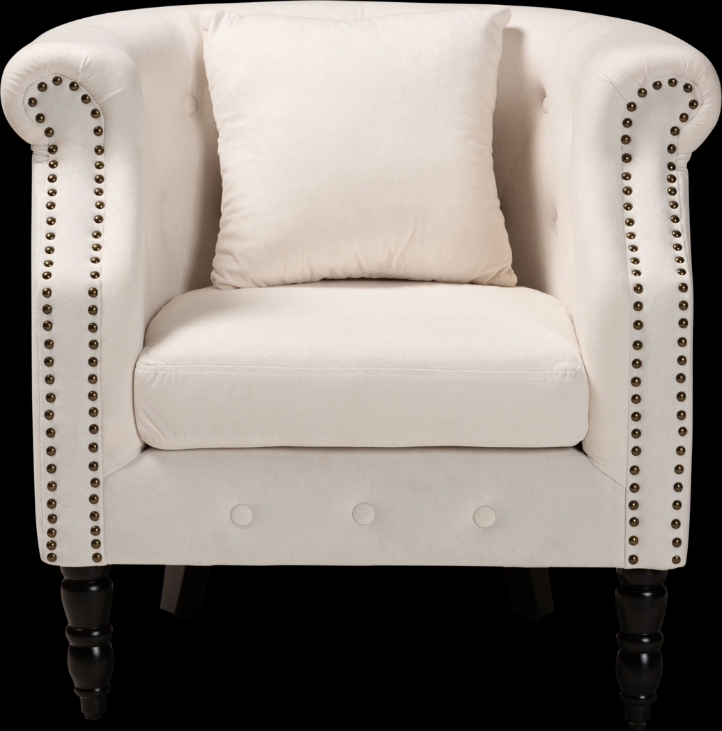 Essalyn Beige Accent Chair - Thumbnail - Image 2