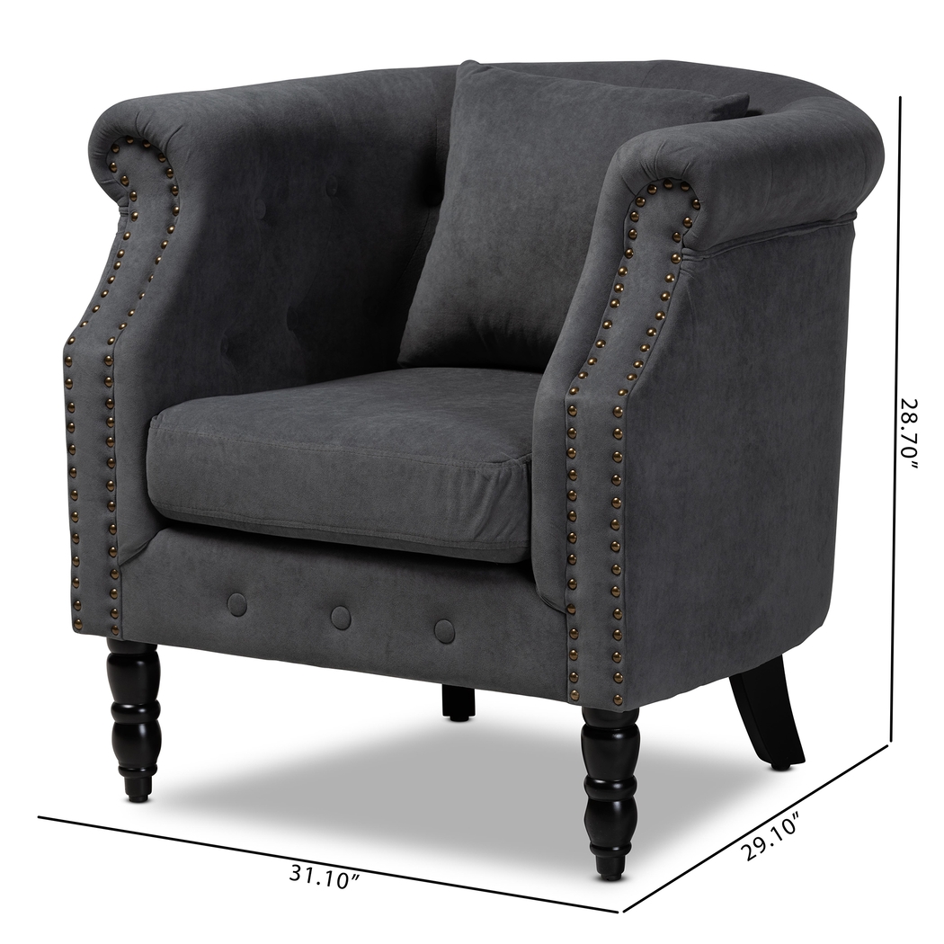 Essalyn Gray Accent Chair - Thumbnail - Image 8