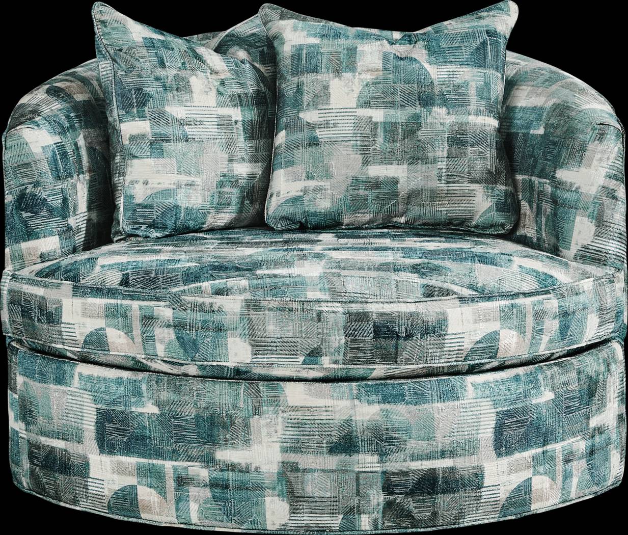 Essex Lane Blue Swivel Chair - Thumbnail - Image 2