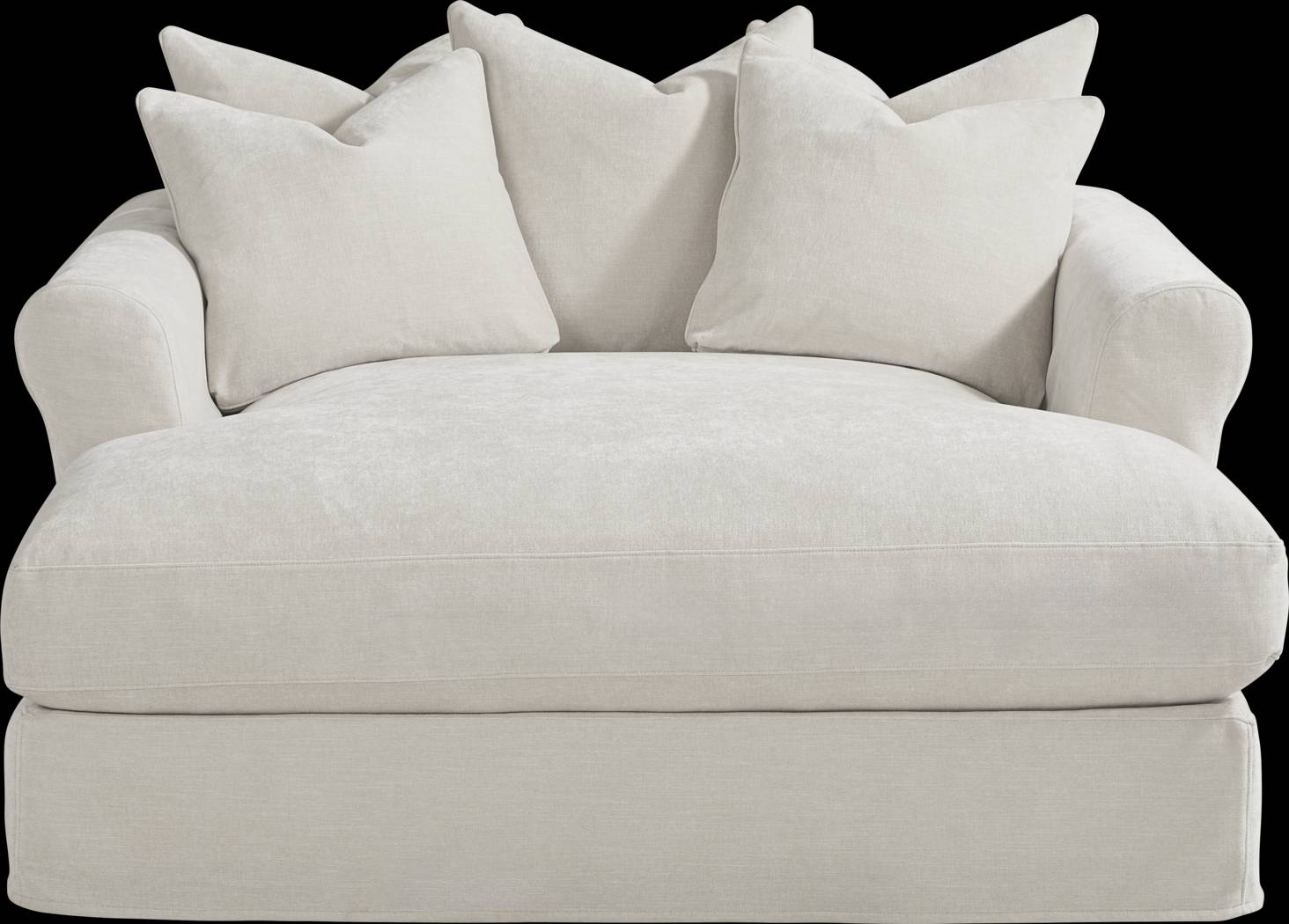 Essex Lane Ivory Slipcover Chaise - Thumbnail - Image 2