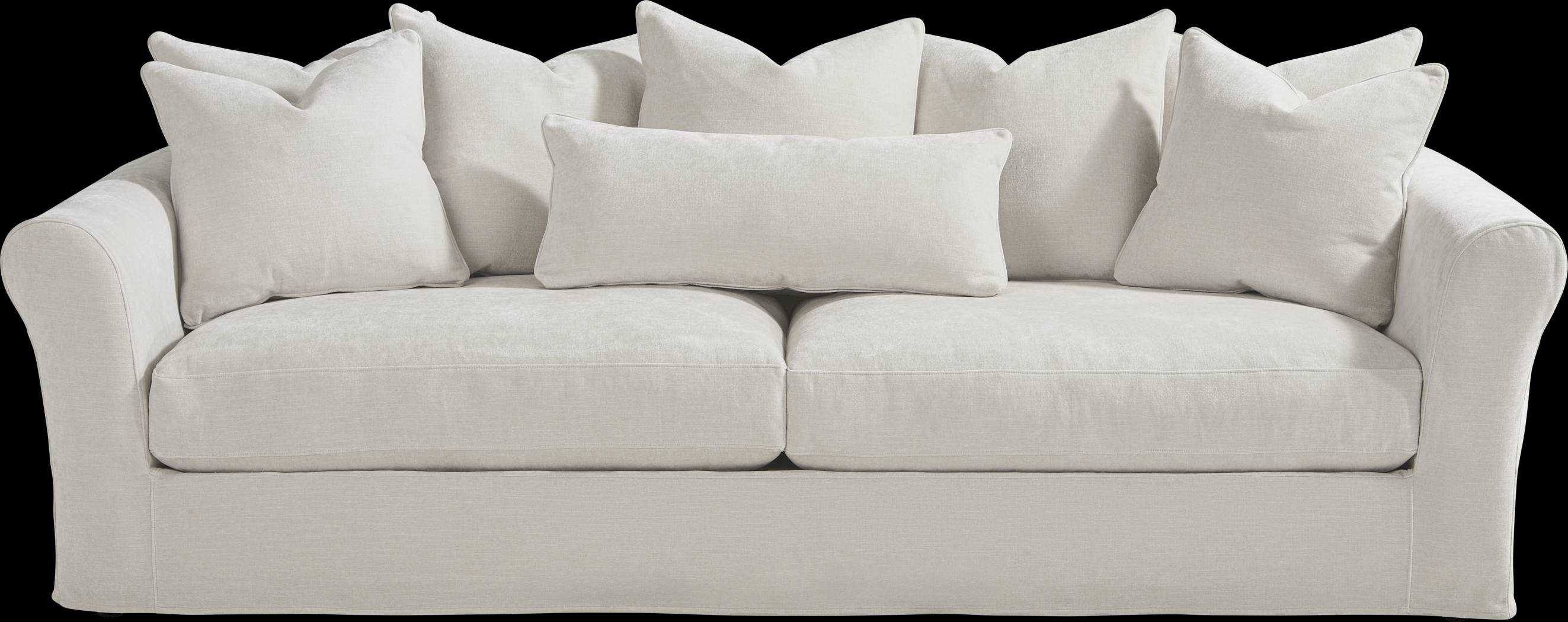 Essex Lane Ivory Slipcover 2 Pc Living Room - Thumbnail - Image 2