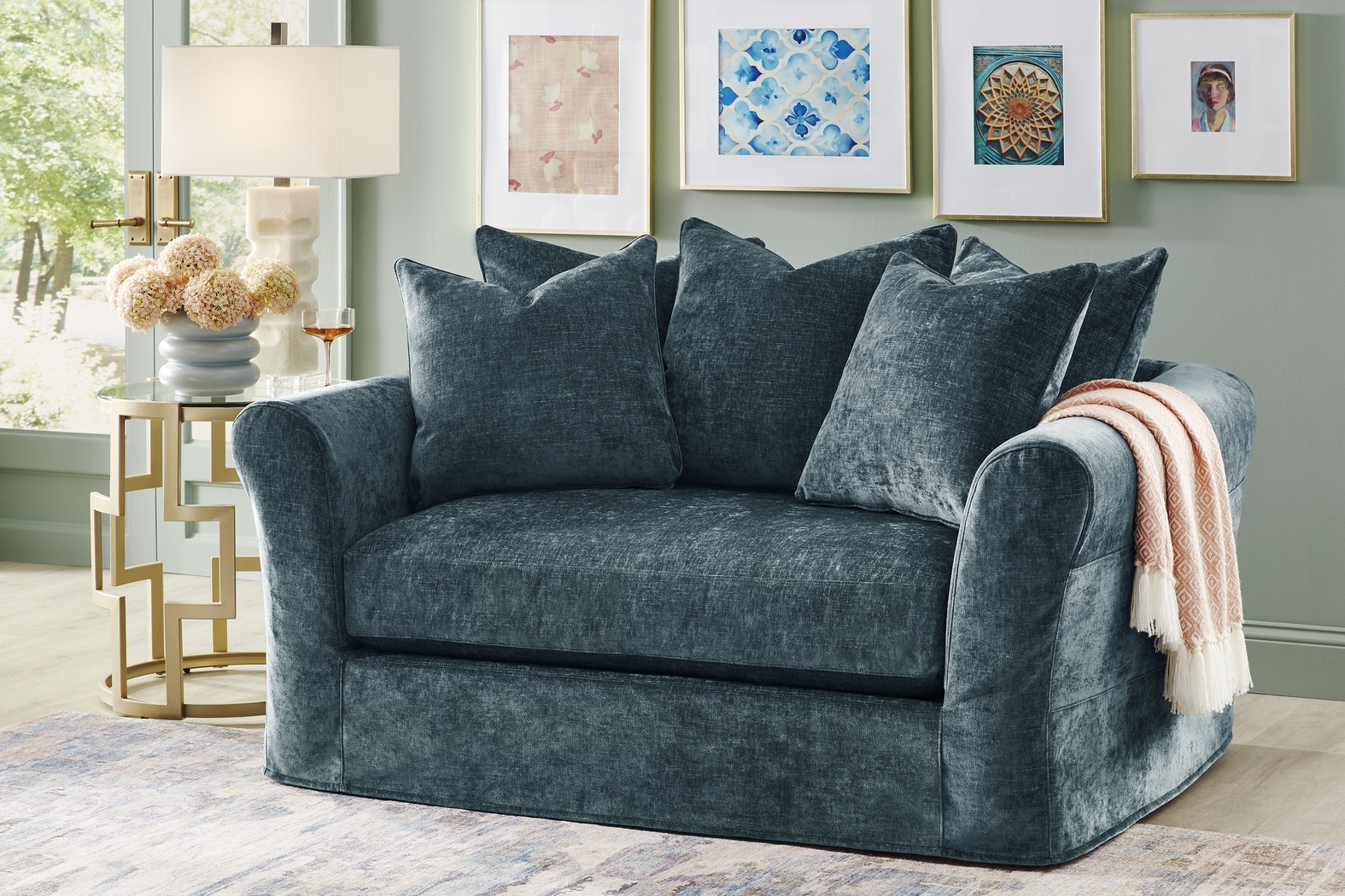 Essex Lane Lagoon Slipcover Chair - Thumbnail - Image 4