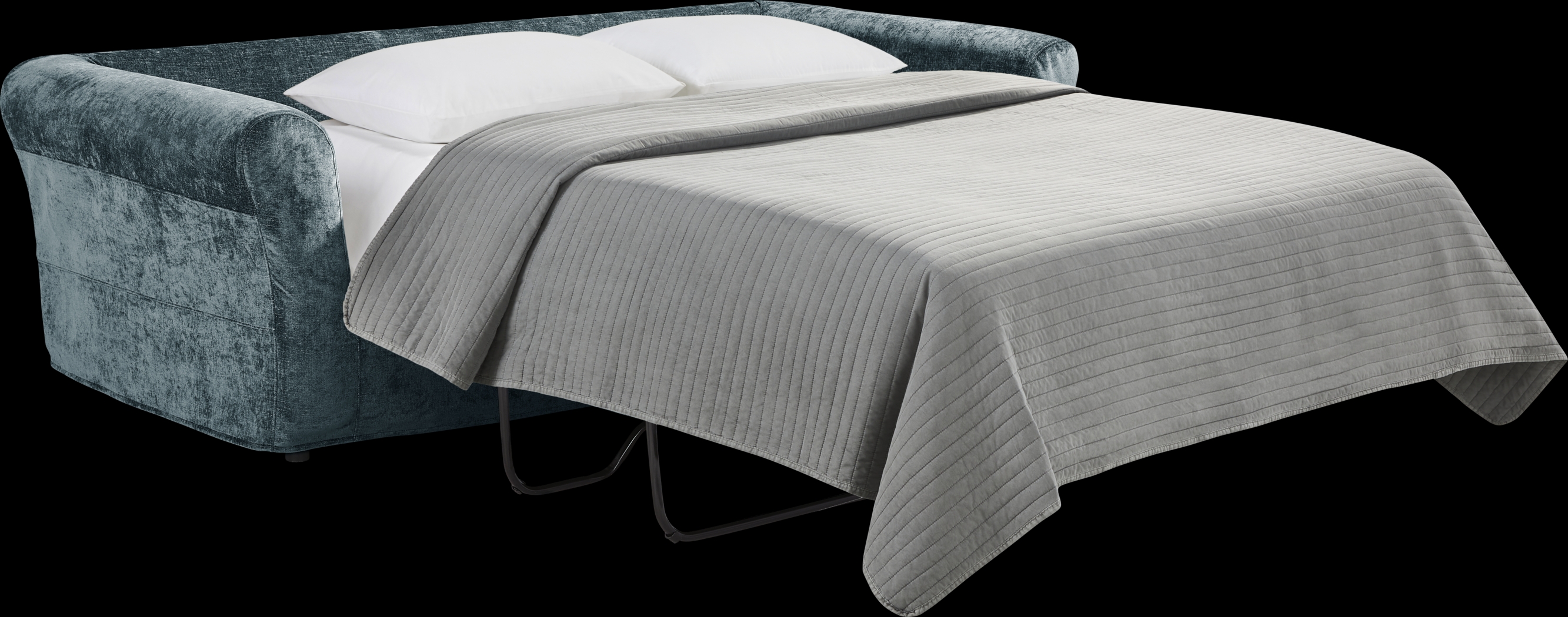 Essex Lane Lagoon Slipcover Apartment Gel Foam Sleeper Sofa - Thumbnail - Image 2