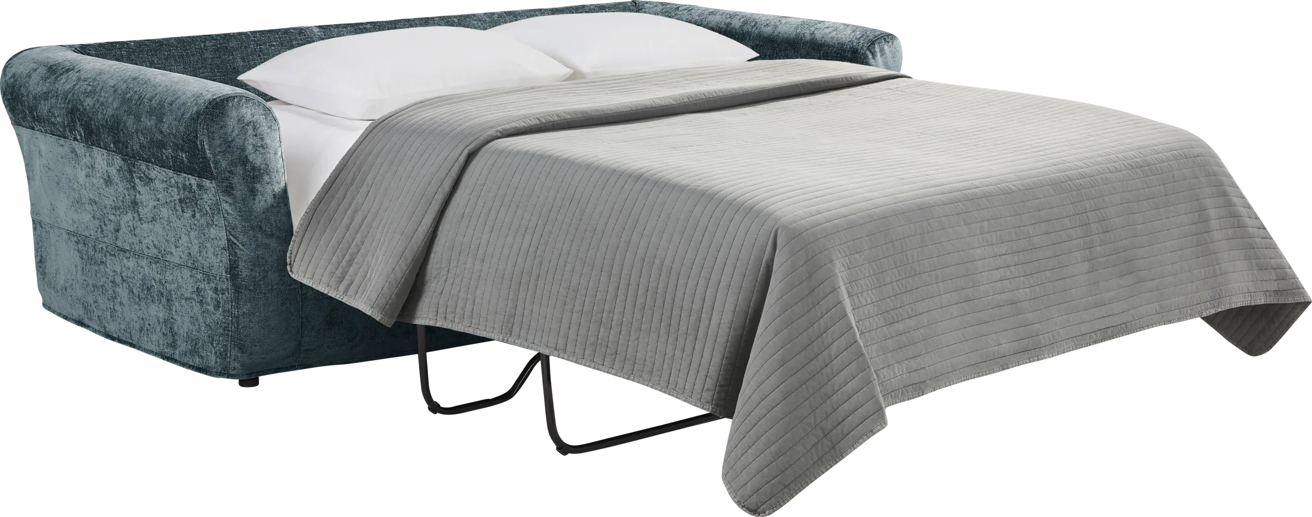 Essex Lane Lagoon Slipcover Apartment Sleeper Sofa - Thumbnail - Image 2