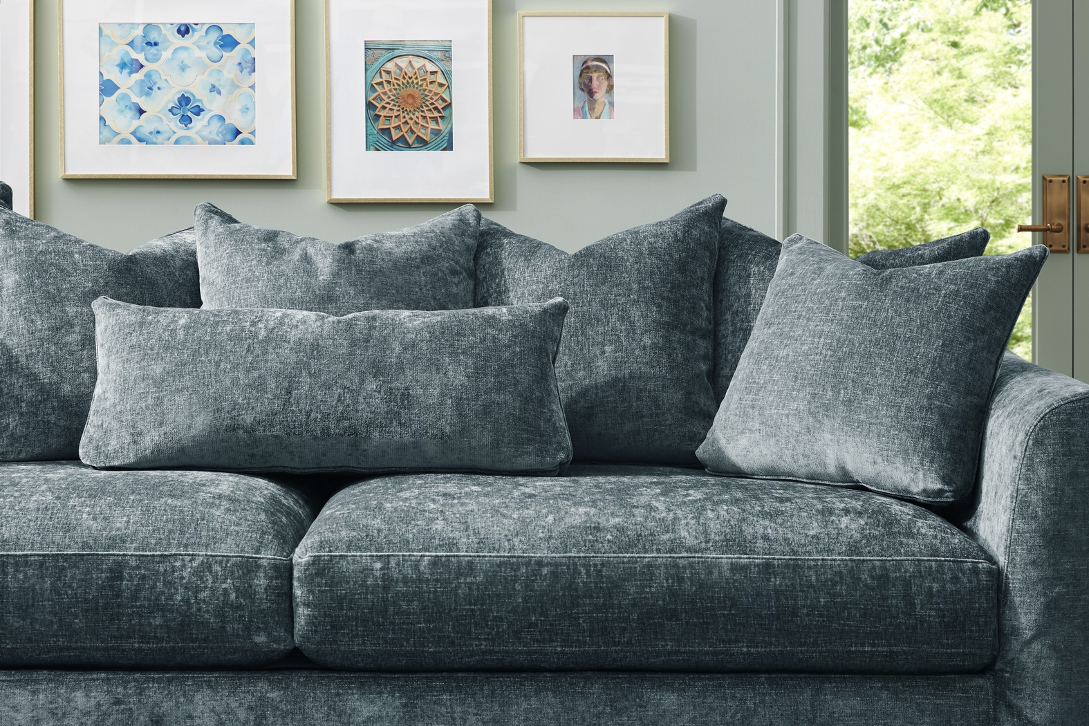 Essex Lane Lagoon Slipcover Sofa - Thumbnail - Image 4