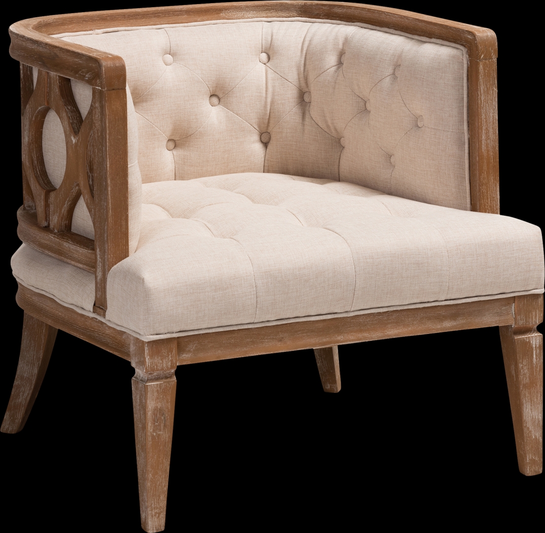 Essington Beige Accent Chair - Thumbnail - Image 1