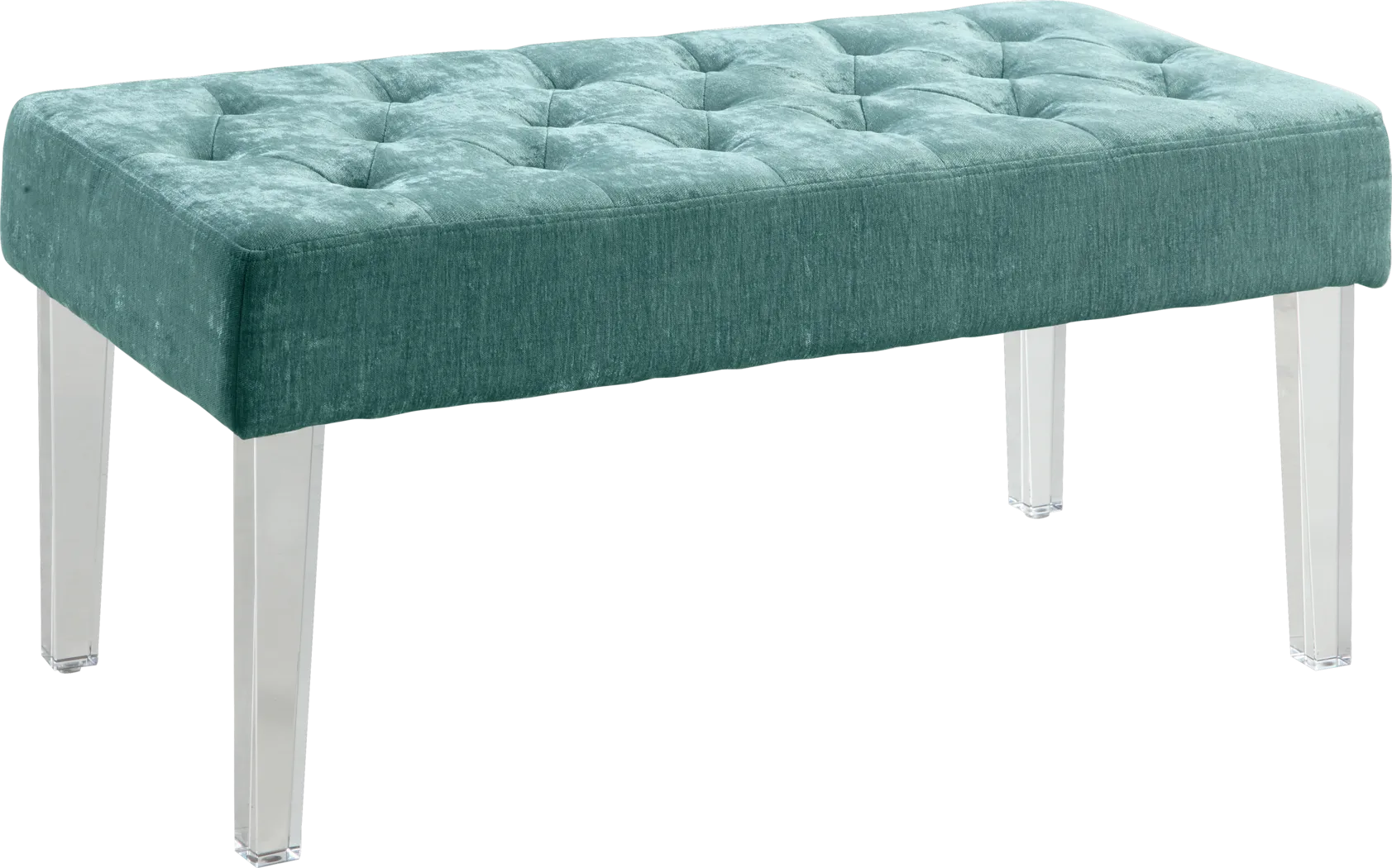 Essner Teal Accent Bench - Thumbnail - Image 1
