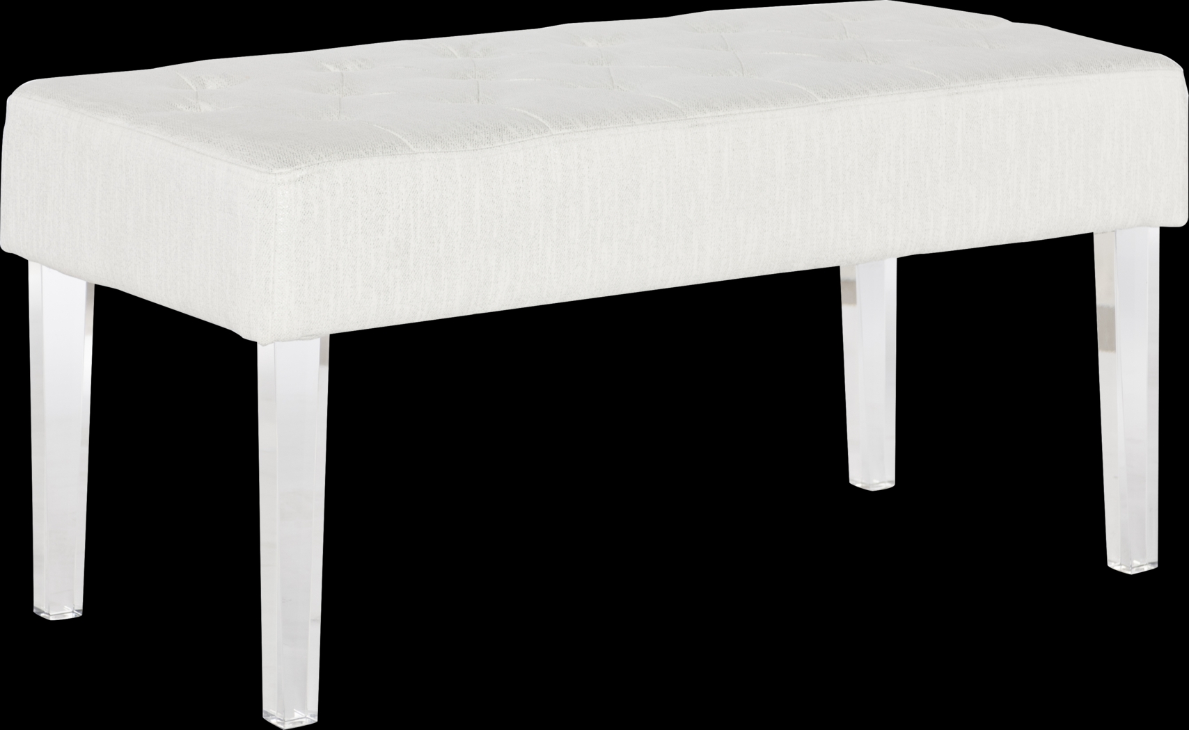 Essner White Accent Bench - Thumbnail - Image 1