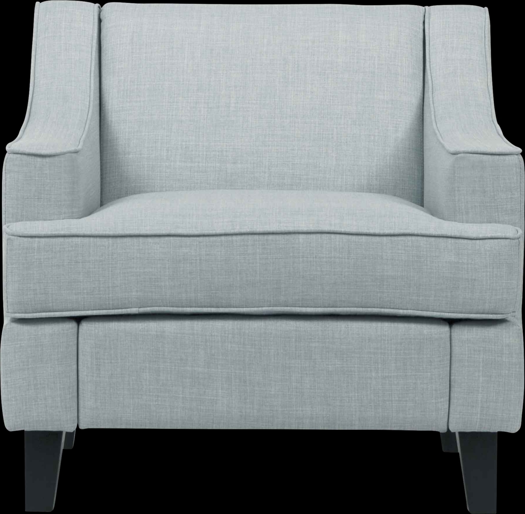 Estabrook Sky Blue Accent Chair - Thumbnail - Image 2