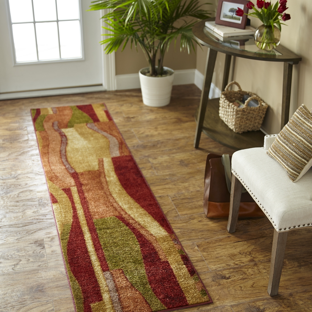 Estefano Wine 2' x 8' Runner Rug - Thumbnail - Image 3