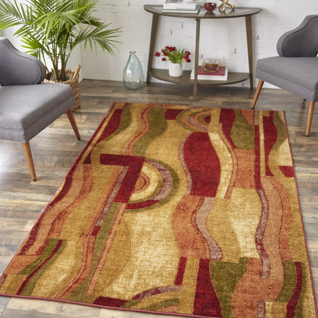 Estefano Wine 5' x 8' Rug - Thumbnail - Image 3