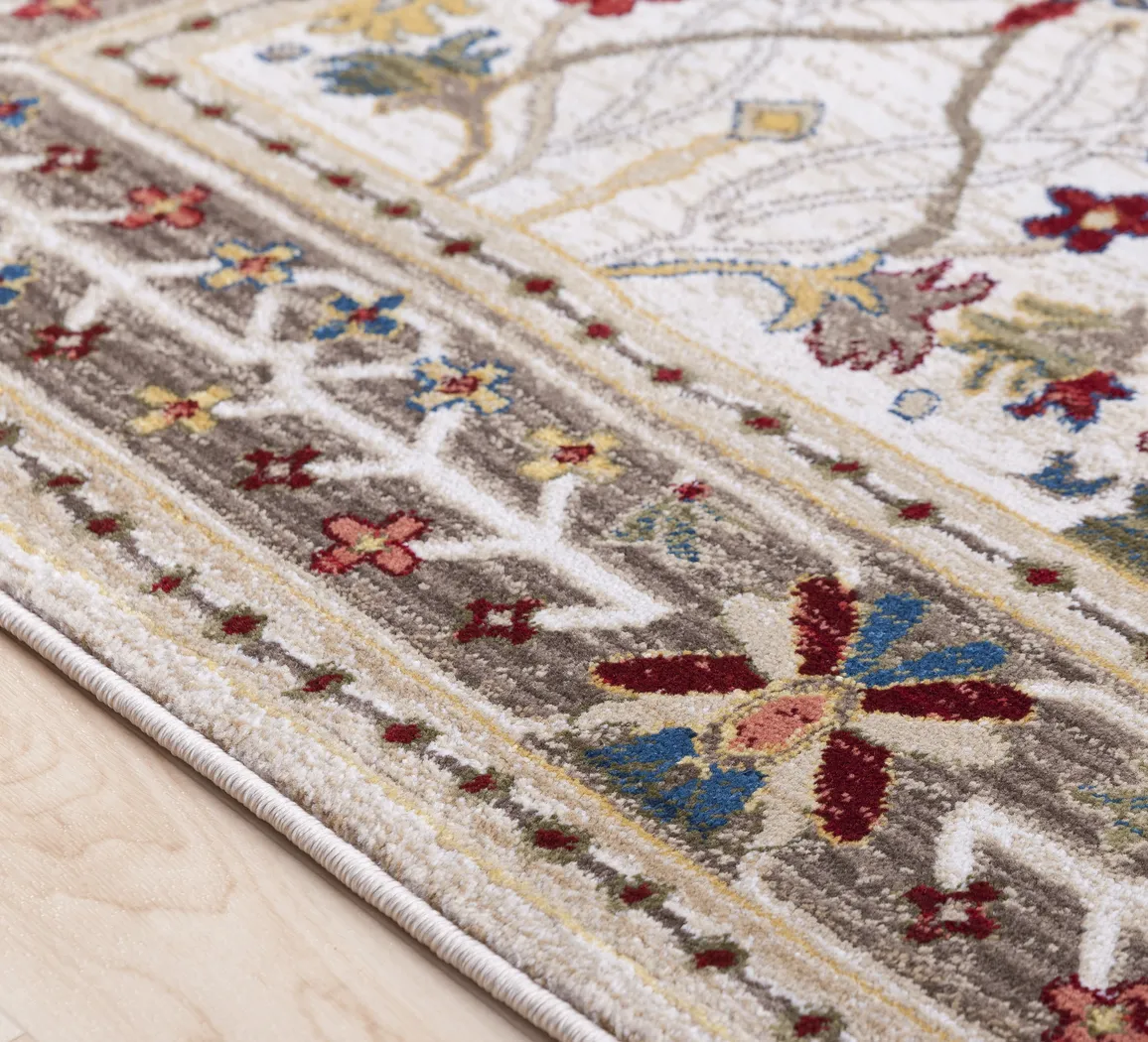 Estelann Cream 2'7 x 4'11 Runner Rug - Thumbnail - Image 3