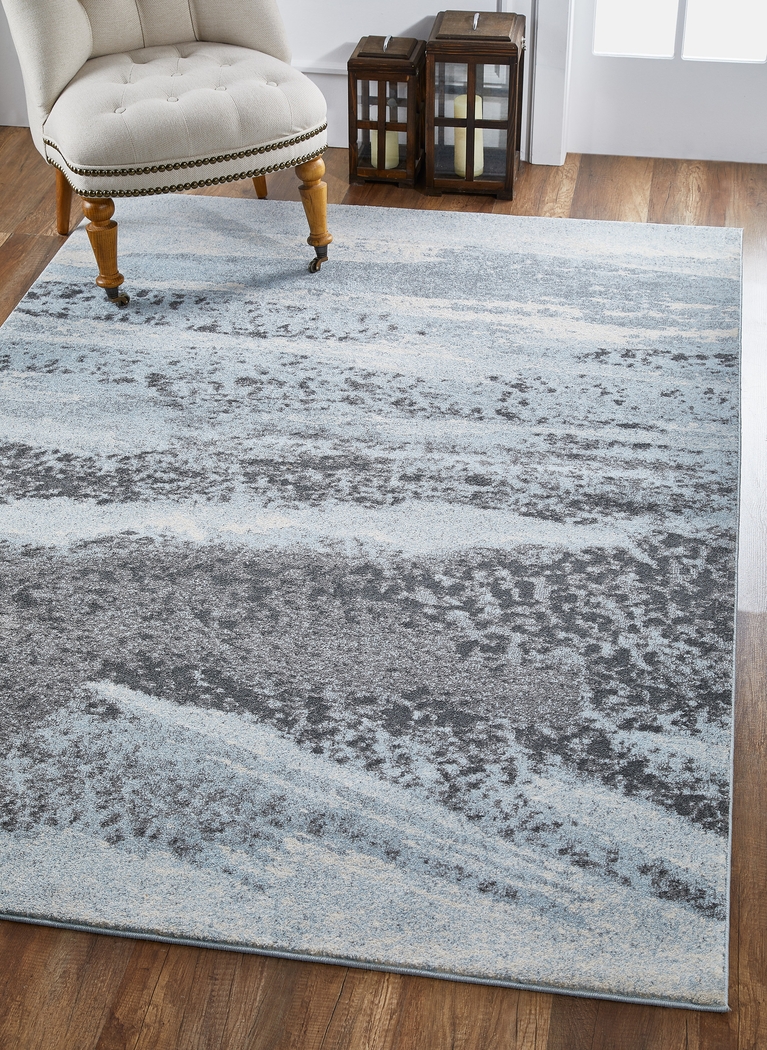 Esterlita Blue/Gray 6'7 x 9'6 Rug - Thumbnail - Image 2
