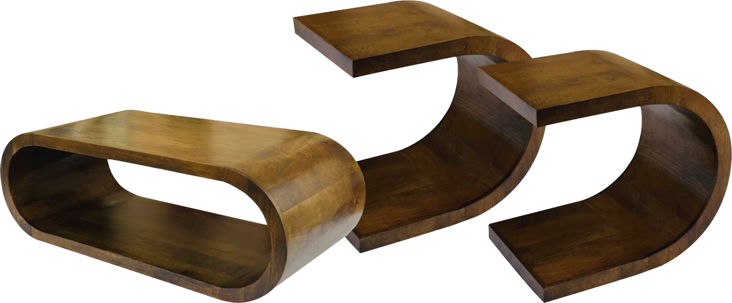 Estes Park Brown 3 Pc Table Set - Thumbnail - Image 1