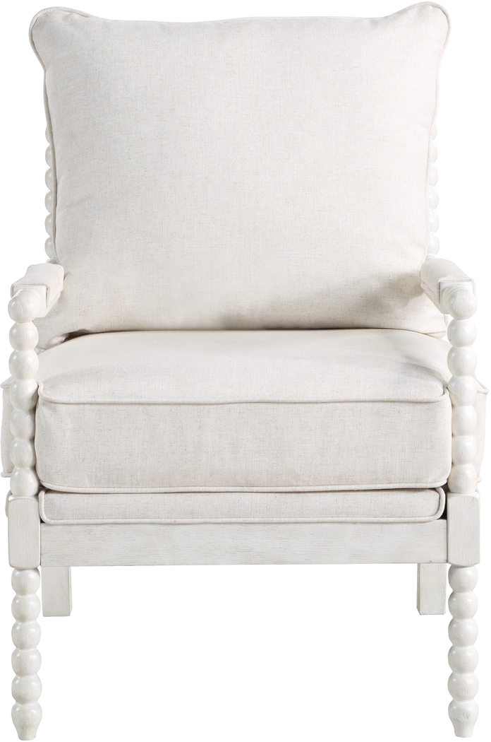 Etchern Cream Accent Chair - Thumbnail - Image 6