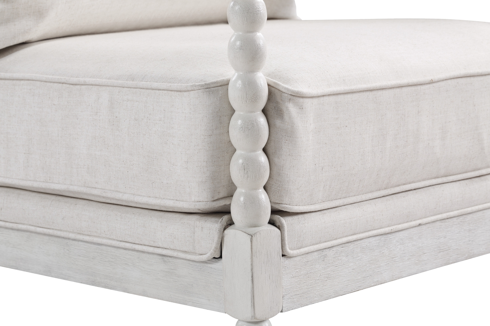 Etchern Cream Accent Chair - Thumbnail - Image 7