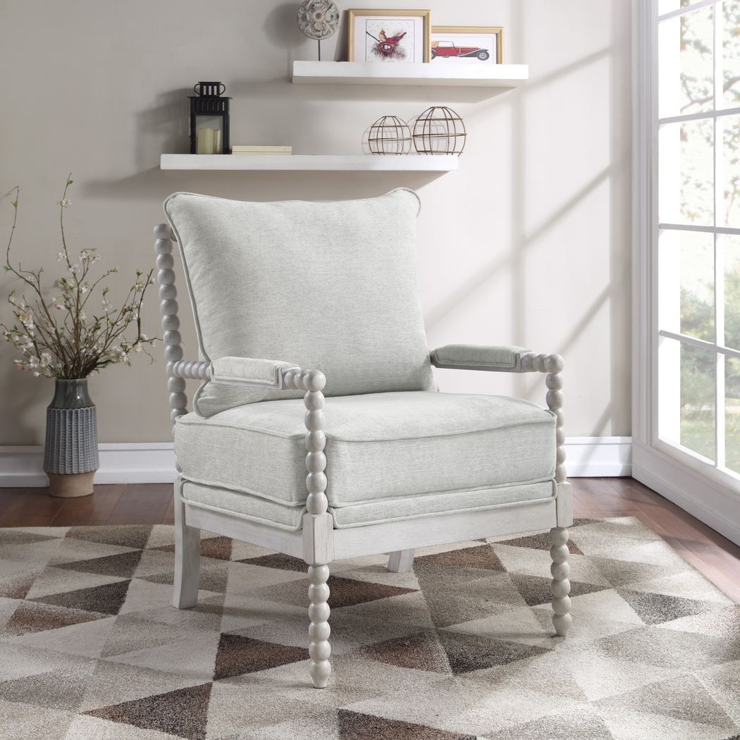 Etchern Gray Accent Chair - Thumbnail - Image 3