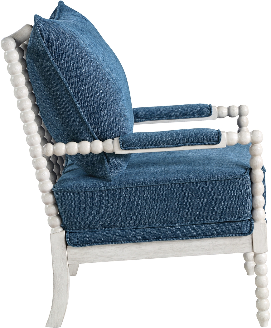 Etchern Navy Accent Chair - Thumbnail - Image 4