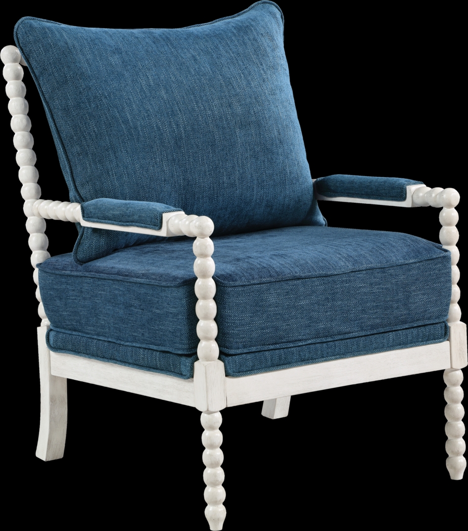 Etchern Navy Accent Chair - Thumbnail - Image 1
