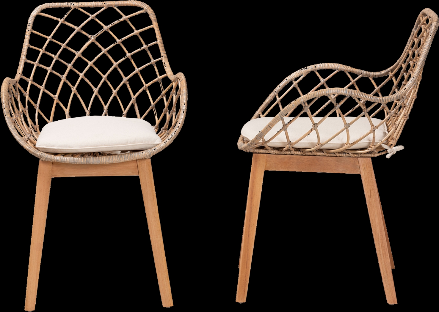 Ethacal Natural Arm Chair, Set of 2 - Thumbnail - Image 6