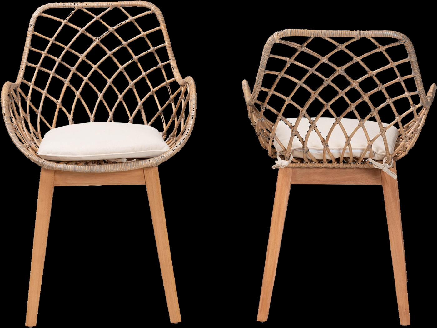 Ethacal Natural Arm Chair, Set of 2 - Thumbnail - Image 7