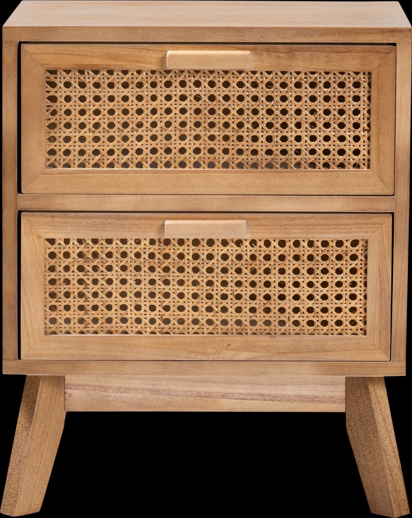 Ethelwyn Brown 2 Drawer Nightstand - Thumbnail - Image 5