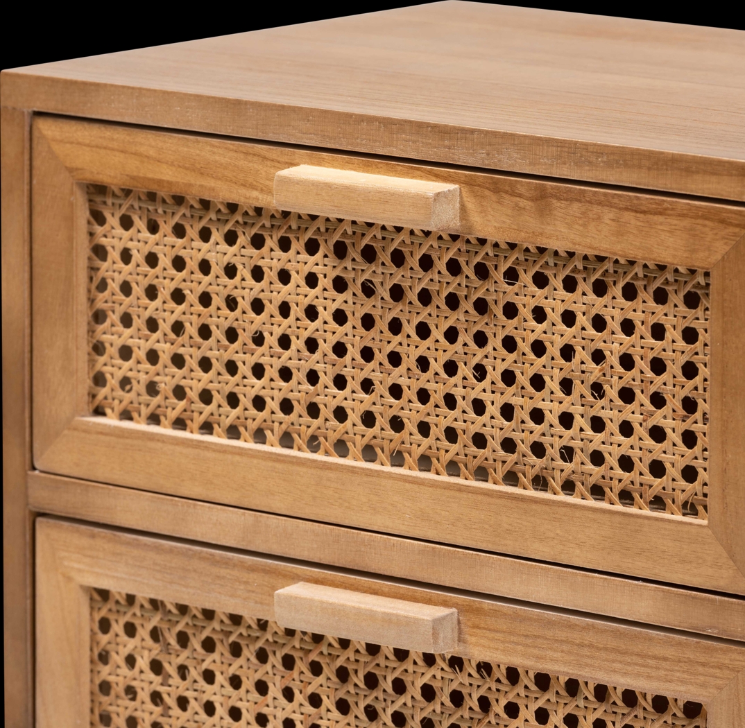 Ethelwyn Brown 2 Drawer Nightstand - Thumbnail - Image 7