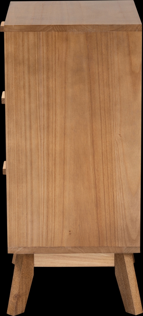 Ethelwyn Brown 3 Drawer Nightstand - Thumbnail - Image 6